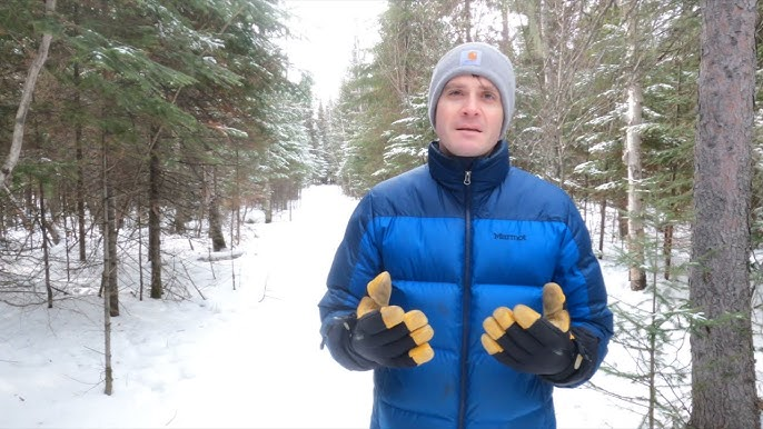 Dr. Cook outdoors in the winter woods